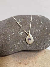 Load image into Gallery viewer, Recycled Silver Pebble Pendant
