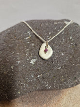 Load image into Gallery viewer, Recycled Silver Pebble Pendant
