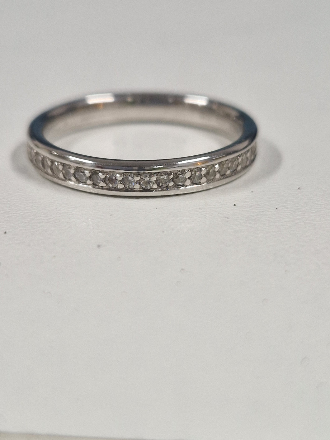 Silver CZ ring size L1/2