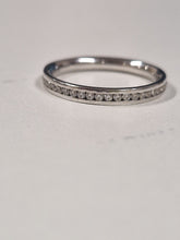 Load image into Gallery viewer, Silver CZ ring size L 1/2
