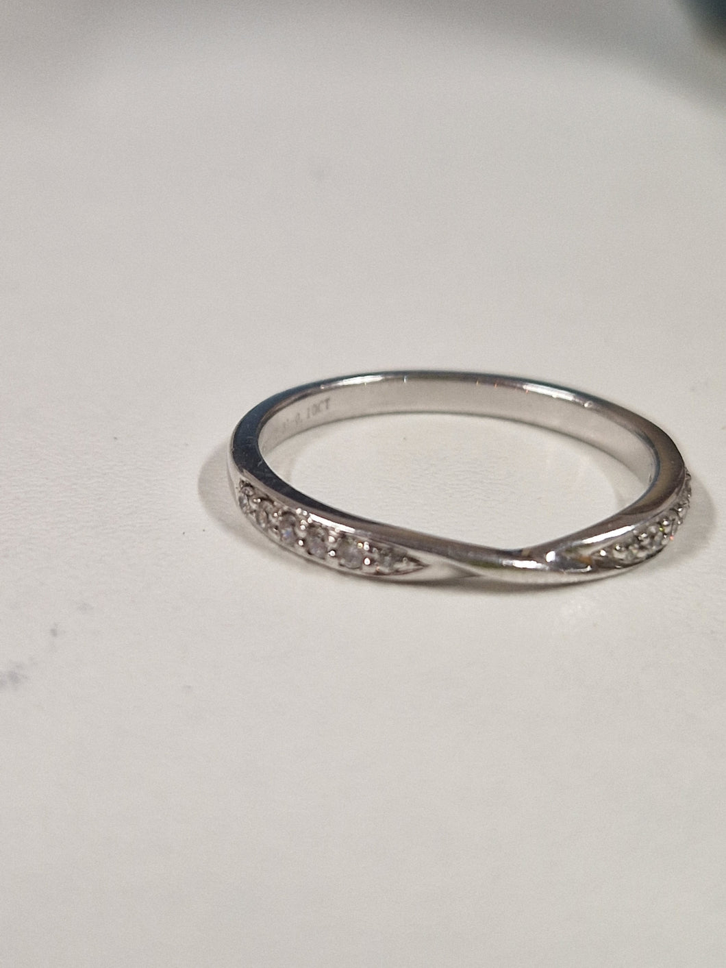 Silver CZ ring size M1/2