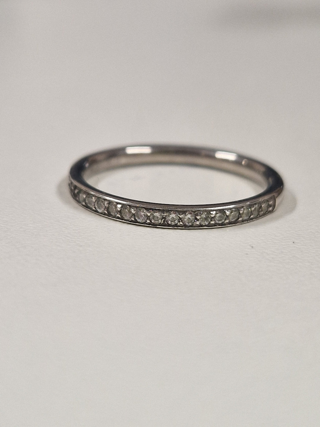 Silver CZ ring size M