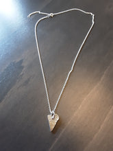 Load image into Gallery viewer, Medium Vintage heart Silver Pendant with choice of chain
