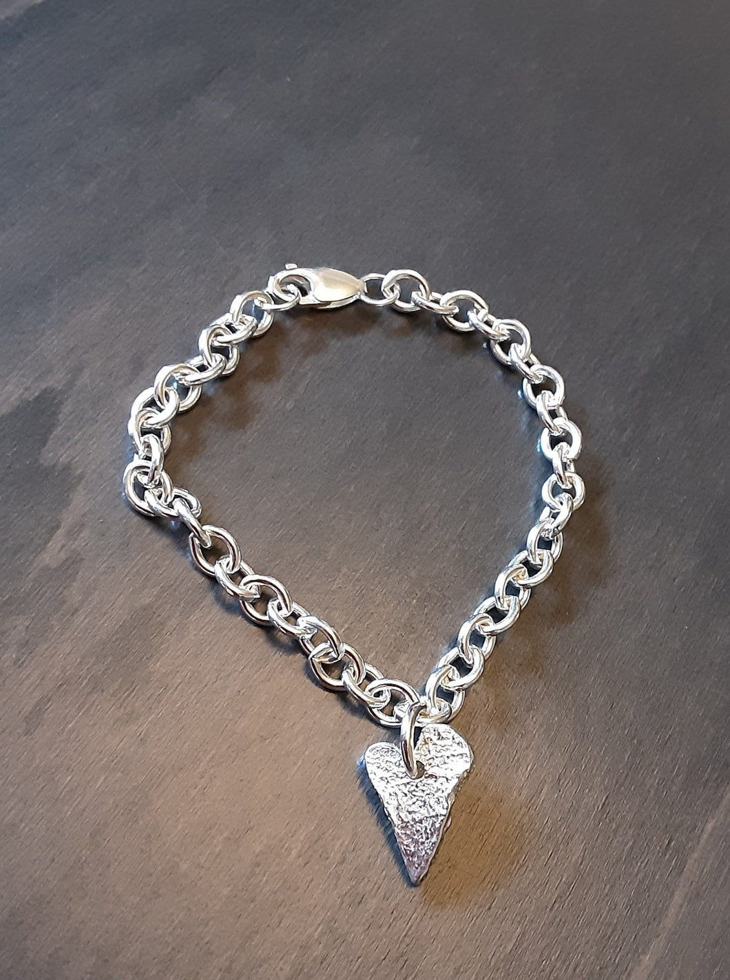 Medium Vintage Heart Bracelet