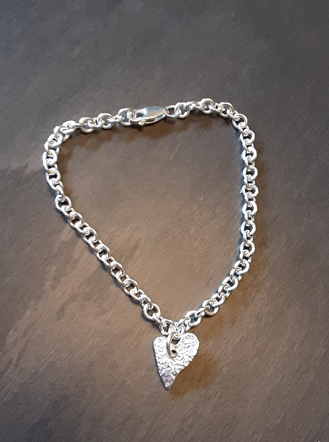 Small Vintage Heart Bracelet