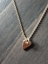 Load image into Gallery viewer, Teenie Heart of Gold Pendant
