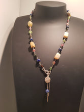 Load image into Gallery viewer, Necklace, mixed stones and sterling silver
