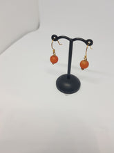 Load image into Gallery viewer, Frosted Carnelian earrings

