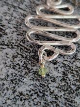 Load image into Gallery viewer, Caminito 7 loop silver pendant Sapphire, Peridot or Ltd Edition Black Opal
