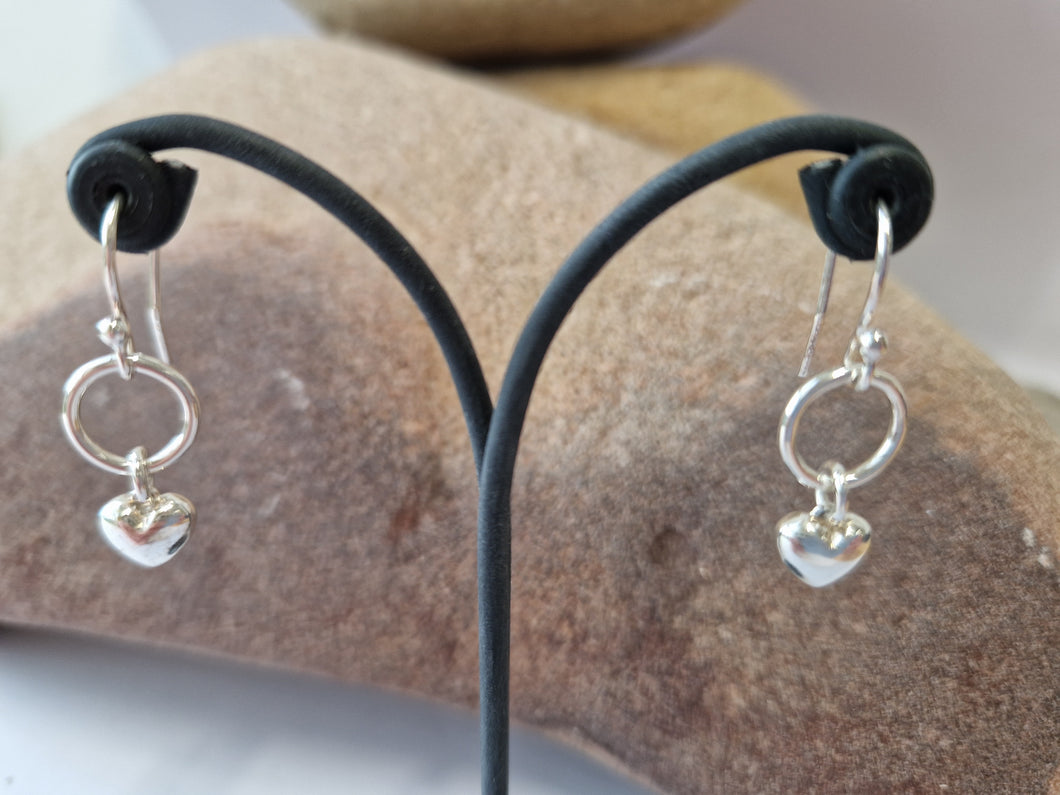 Juicy Heart Small Drop Loop Earrings