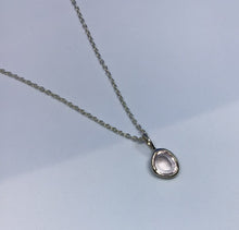 Load image into Gallery viewer, Semi precious stone pendant all silver
